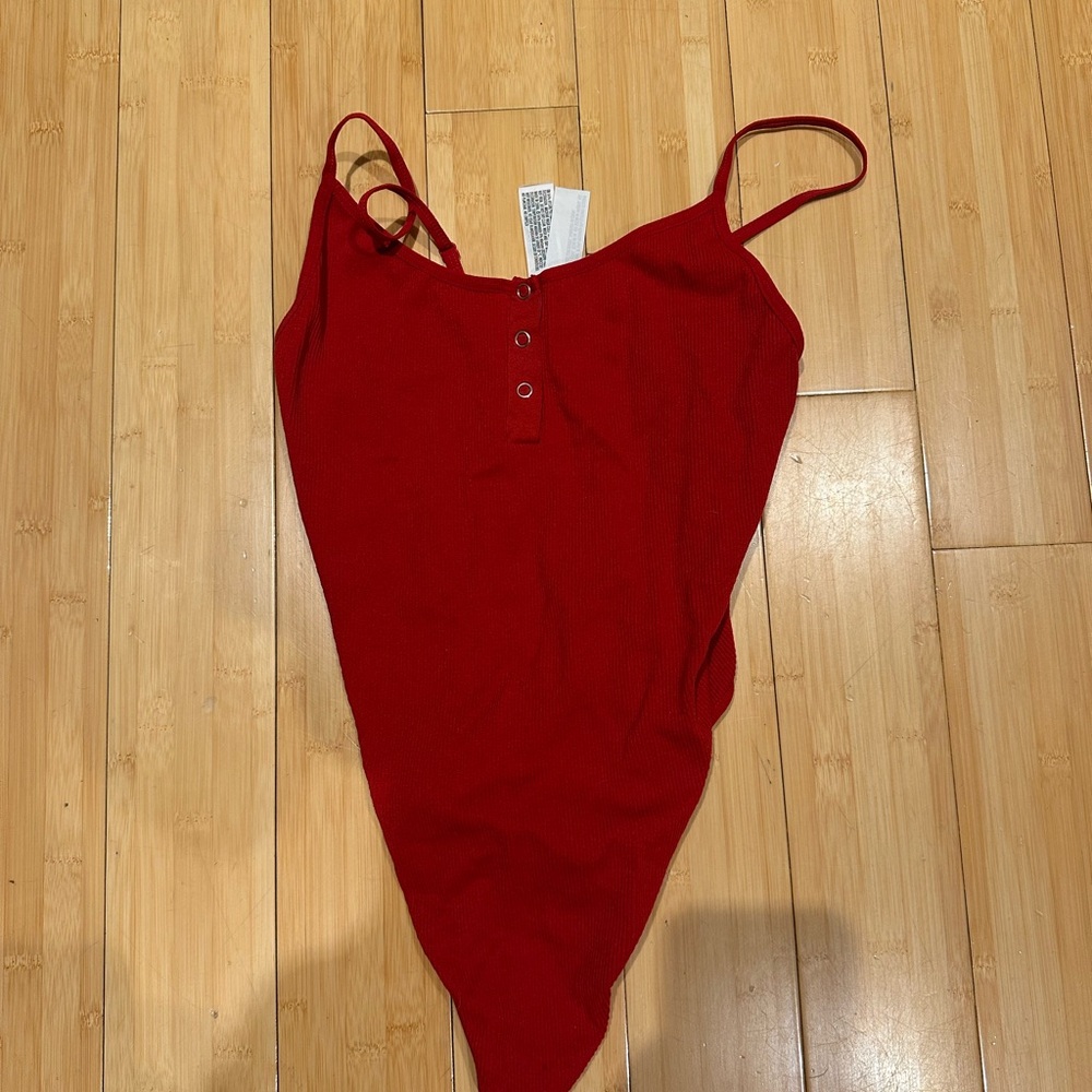 Forever 21 Vibrant Red Bodysuit